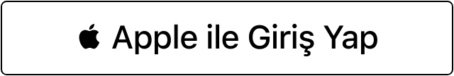 Apple ile Giriş Yap